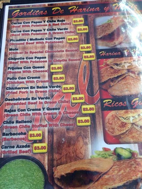 gorditas vale|ricas gorditas menu.